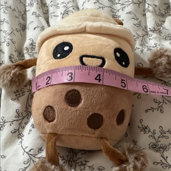 New no tag Adorable Cream and Brown Stuffed Bubble Tea Toy - Picture 6 of 6